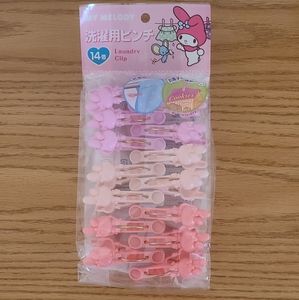 My Melody Laundry Clips